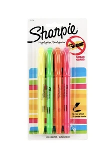 NUEVO Sharpie Highlighters Surtidos Colores 4UNK - Protector contra manchas Estilo Cincel Estrecho - Imagen 1 de 6