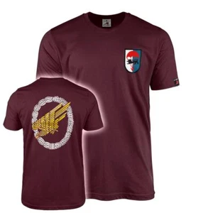 T-Shirt Bordeaux 2 Kompanie FschJgBtl 313 Fallschirmjägerbataillon #42524 - Bild 1 von 2