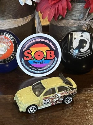 Hot Wheels 1996 Ford Escort Rally Coupe Green Diecast USED EX Condition - Image 1 of 4