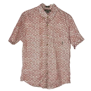 Eddie Bauer Classic Fit Button Shirt Herren Small Nature Abstract Mountain Print - Bild 1 von 10