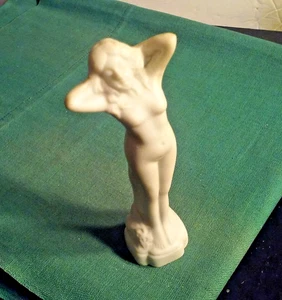 Vintage White BISQUE Figurine Statue Made In Japan Bathing Nude Lady 4¼" Tall - Picture 1 of 6
