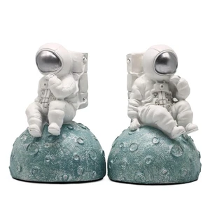 Astronaut Bookends, Space Decor Theme Bookends for Kids Books, Unique Heavy D... - Picture 1 of 7