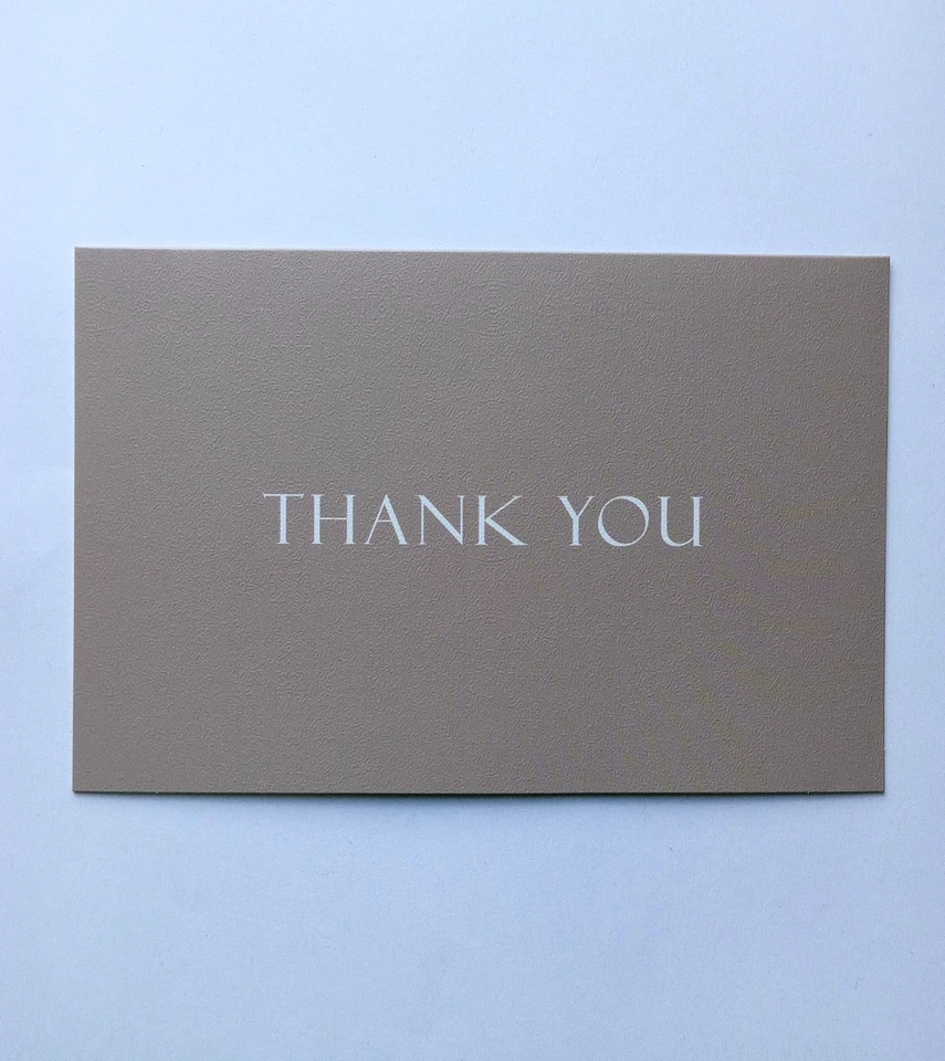 Tarjeta de felicitación de agradecimiento, en blanco, 4x6 Foto 1 de 1