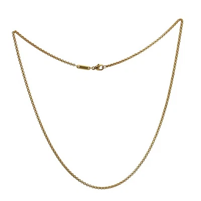 Auténtico collar de cadena de eslabones de oro amarillo de 18 quilates Chopard talla 17" Foto 1 de 4