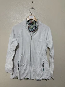 Tommy Bahama Damen Pullover 1/4 Reißverschluss mintweiß Größe L - Bild 1 von 5