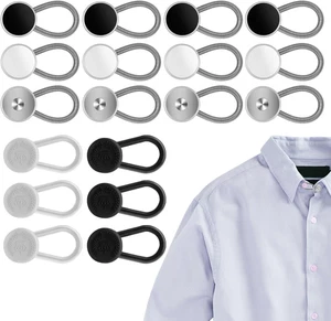 18PCS Collar Extenders Shirt Collar Extenders Pants Button Extender Extender But - Picture 1 of 12