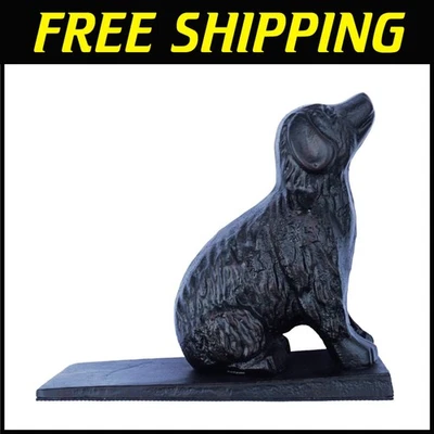 Cast Iron Dog Door Stopper - 5 lbs, Black - Image 1 of 4