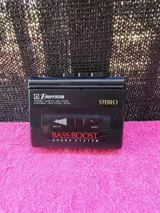 Lecteur cassette Emerson AC2103 Walkman noir - FONCTIONNE AVEC PROBLÈMES - Photo 1/7