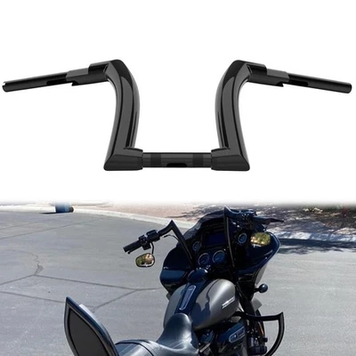 12" Rise Black Handlebar For Harley Touring Electra Street Glide Road King 14-20 - Imagem 1 de 4