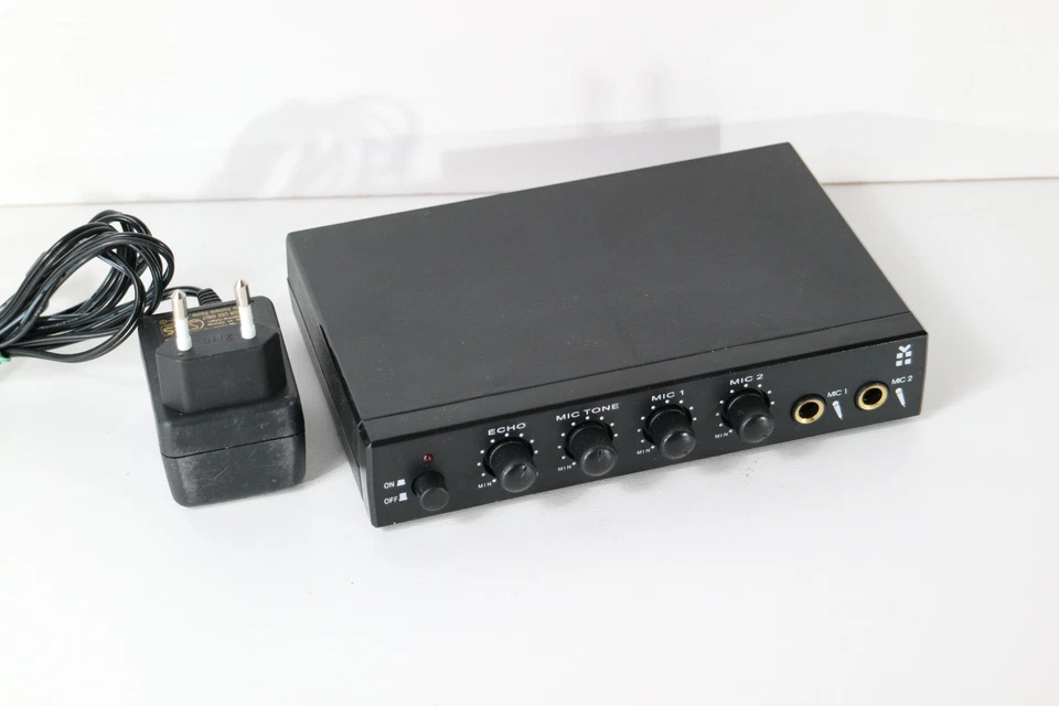 dp SPECIALS Mikrofon-Vorverstärker – Echo, Tone, Mic1/Mic2 – inkl. Netzteil – fu - Bild 1 von 4