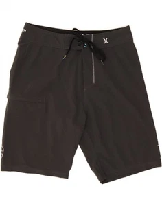 HURLEY Mens Graphic Swimming Shorts Medium Black CT03 - Imagen 1 de 2