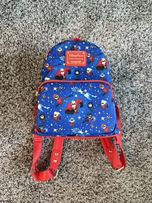 Mini mochila azul Loungefly Incredibles Disney Foto 1 de 4