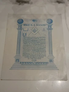Francmasón de 1950 ¿Qué es un masón? Folleto Ephemera - Imagen 1 de 3