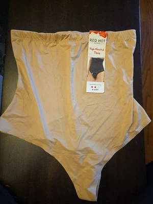 Tanga de talle alto Red Hot Spanx 2X NUEVO neutro Foto 1 de 3