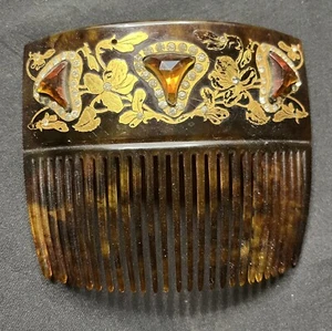 ANTIQUE HAIR COMB ART NOUVEAU - Picture 1 of 5