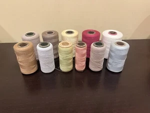 Vintage Set Of 11 Spools Sewing Thread AA Kismet Roxy MADE IN USA! - Picture 1 of 16