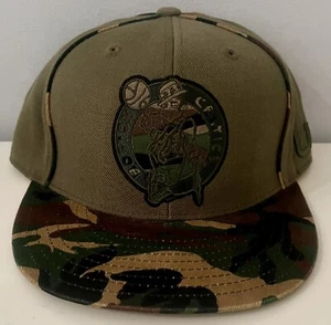 Authentic UNK Boston Celtics NBA Hat Cap Camo Fitted Size 8 - Picture 1 of 7