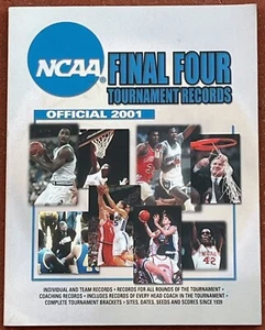 Libro oficial de récords de los cuatro torneos de baloncesto de la NCAA 2001 - Imagen 1 de 1