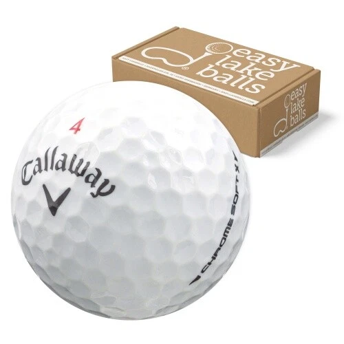 25 CALLAWAY CHROME SOFT X BALLES DE GOLF D'OCCASION / QUALITÉ AAA / AA  - Photo 1/1