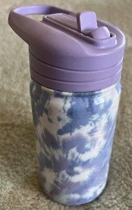Hydrapeak Girls Purple White Blue Tie Dye Water Bottle - Picture 1 of 9