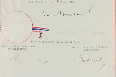 NobleSpirit {3970} Valuable President of France Vincent Auriol Genuine Autograph Cover