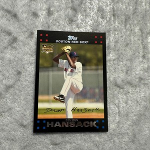 2007 Topps MLB Baseball Card Devern Hansack Rookie RC Boston Red Sox Mint #646