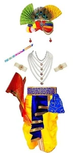 Krishna Dress Little Baby Krishna ji kanha dress for Kids Boys Girls 3-4 year - Picture 1 of 4