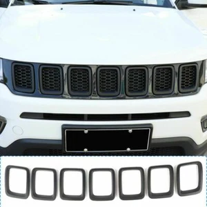 Insertos de parrilla delanteros Ranuras de parrilla Cubierta Insertos de rejilla Borde protector para Jeep Compass - Imagen 1 de 5