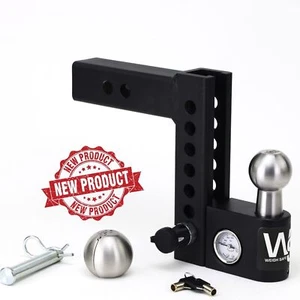 Weigh Safe Aero Hitch, 6" Drop Hitch for 2" Receiver, 12,500 lbs GTW - Picture 1 of 8
