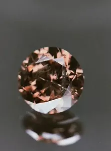 1.01ct AUSTRALIAN FANCY Vivid Brownish Orangy PINK DIAMOND I1 Extremely Top Rare - Picture 1 of 11