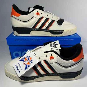Adidas Originals Rivalry 86 Low Size 11.5 White/Black/Orange IE7140 MSRP: $120 - Picture 1 of 10