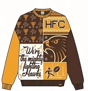 Team AFL Football Mens Adults Ugly Crew Sweater - Picture 1 of 9