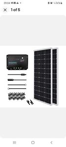 Renogy 200W Solar Panel Kit 12V Mono  w/30A Battery Charge Controller Motorhome
