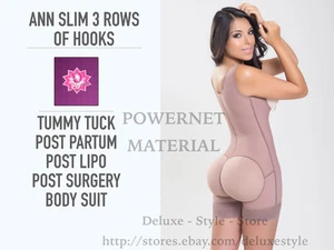 BODY DE MUJER POWERNET MODELADOR DE BODY BUTT LEVANTADOR POSPARTO ABDOMINOPLASTIA COMO 3303 - Imagen 1 de 5