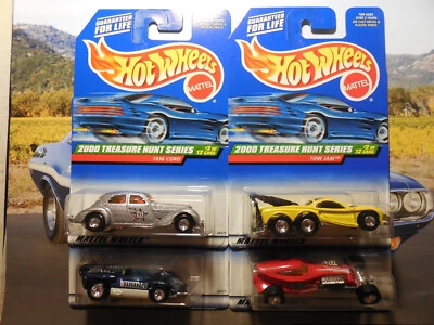 2000 Hot Wheels Treasure Hunt  LOT 4 Tow Jam  1936 CORD SWEET 16 II CHAPARRAL 2 - Image 1 of 4