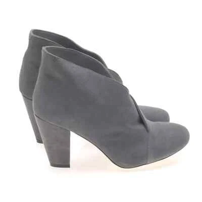 Nuevos Botines HECHOS A MANO Gris Gamuza Genuina Talla 9.5 Diseñador de Nueva York Foto 1 de 4