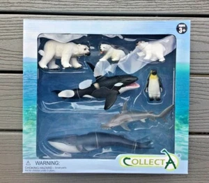 COLLECTA MINATURES SEALIFE COLLECTION OF WHALES, POLAR BEARS GIFT BOX # 89110 FS - Picture 1 of 6
