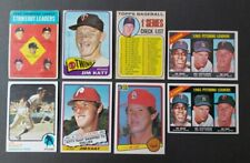Topps 1963-83 Jim Kaat/Twins pitchers 8 card lot low grade (68 checklist is vg)