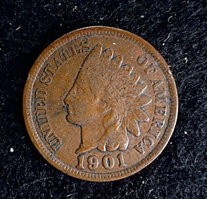 Indian Head Cent Penny 1901 - Bild 1 von 2