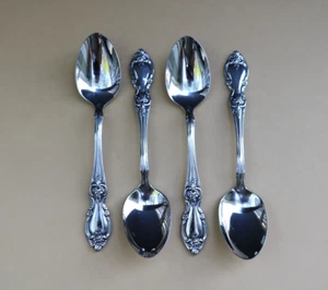 Oneida Community Stainless LOUISIANA Flatware 4 Tea Spoons - Picture 1 of 6