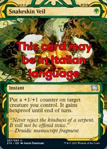 MTG 2x SNAKESKIN VEIL EXC - VELO DI PELLE DI SERPENTE - STA IT - Picture 1 of 1