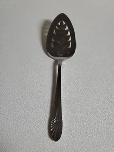 Vintage EC Ltd Stainless AURAL Pie Server 10.25" Floral Cut Out Design Japan - Picture 1 of 15
