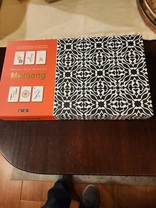 Mahjong Set Deluxe Card Game Co Cardboard Tiles Unpunched New Opened Never Used - Picture 1 of 5
