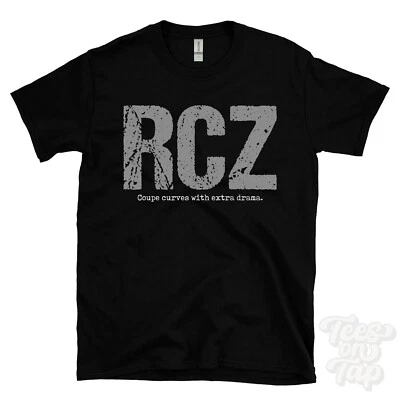 RCZ: Coupe curves with extra drama T-Shirt car driver gift - Image 1 of 2