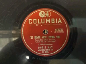 Doris Day Never Look Back & I'll Never Stop Loving You Columbia 78 40505 TESTED - Picture 1 of 6