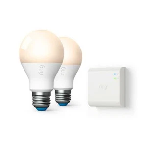 Ring Light Bulb Equivalent A19 LED Smart Bridge Classic Glass White 60 W 2 Pack - Picture 1 of 1