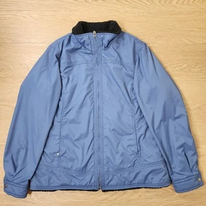 Ariat Jacket Womens Large Blue Winter Ski Coat Lined Zip Snap Vintage Y2K - Picture 1 of 13