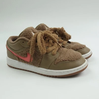 Nike Air Jordan 1 Low Utility GS Teddy Bear size 4.5Y DO2233-264 - Image 1 of 4