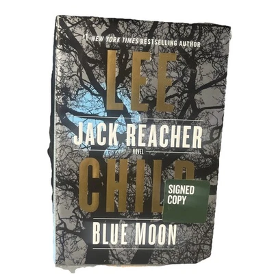 SIGNED By LEE CHILD “Blue Moon” 2019 Jack Reacher 1st/1st Ed. 1st Print HC DJ Foto 1 de 4