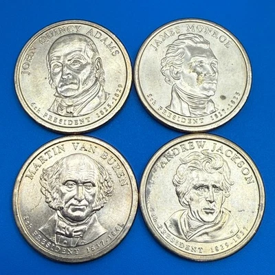 Lote de 4 moedas presidenciais de um dólar em perfeito estado 2008P dos EUA - Imagem 1 de 4